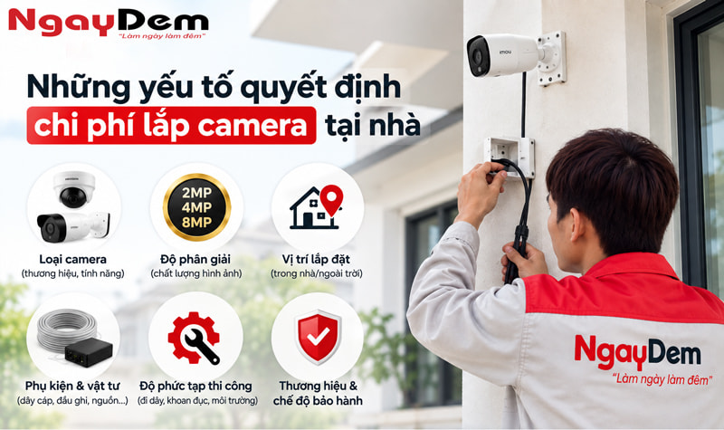 Dịch vụ lắp camera tại nhà giá bao nhiêu