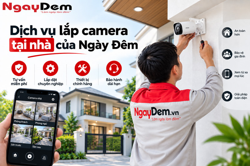 Dịch vụ lắp camera tại nhà giá bao nhiêu? Báo giá chi tiết