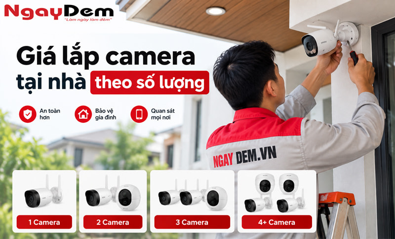 Dịch vụ lắp camera tại nhà giá bao nhiêu