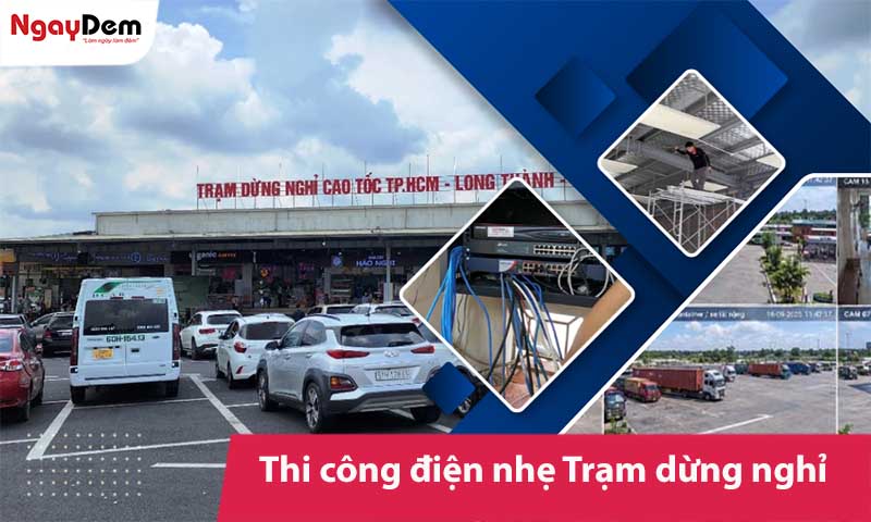 Dịch vụ thi công điện nhẹ Trạm dừng nghỉ đồng bộ