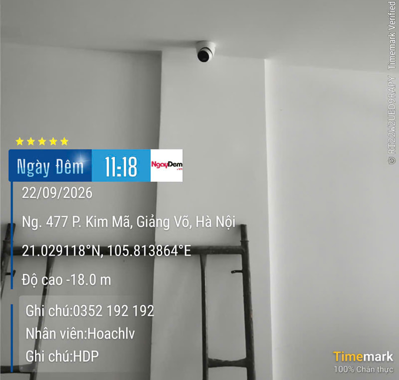 Dự án lắp đặt camera an ninh gia đình tại Giảng Võ – Hà Nội