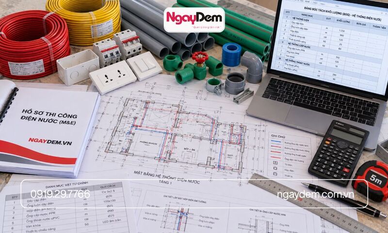 hợp đồng thi công lắp đặt hệ thống điện