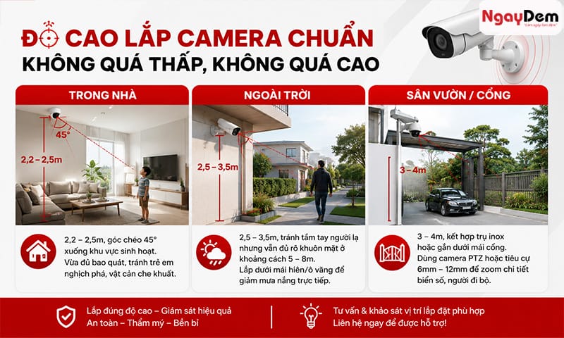 Kinh nghiệm lắp camera gia đình
