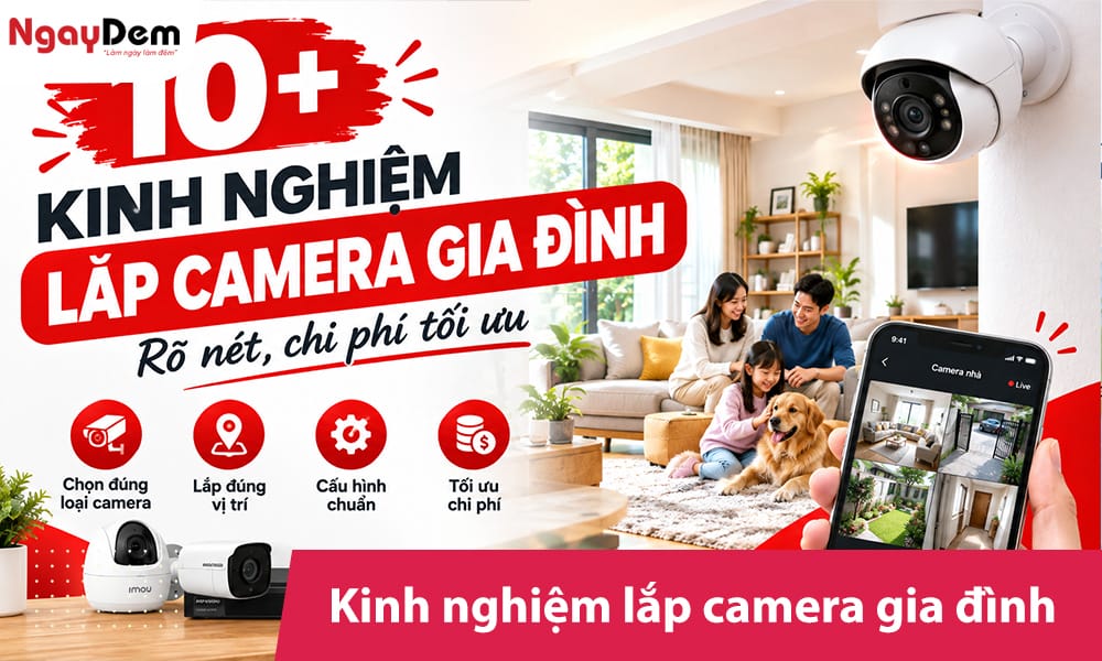 10+ Kinh nghiệm lắp camera gia đình rõ nét, chi phí tối ưu