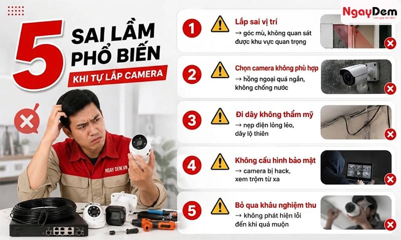 Kinh nghiệm lắp camera gia đình