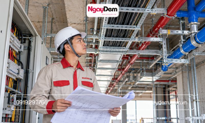 Tổng thầu Cơ Điện Ngày Đêm triển khai hệ thống điện nước theo hướng đồng bộ từ hồ sơ đến thi công, nghiệm thu và bảo trì.