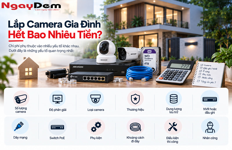 Lắp Camera Gia Đình Cần Những Gì? Checklist Chi Tiết 