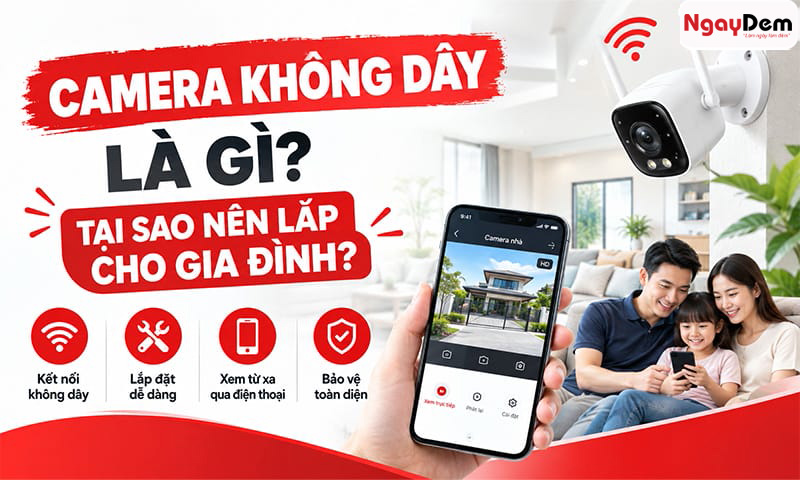 Đôi nét về camera không dây và lợi ích khi sử dụng lắp camera gia đình không dây