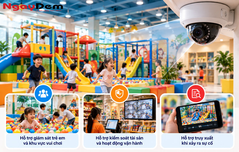 Tư vấn lắp đặt camera khu vui chơi giám sát an toàn