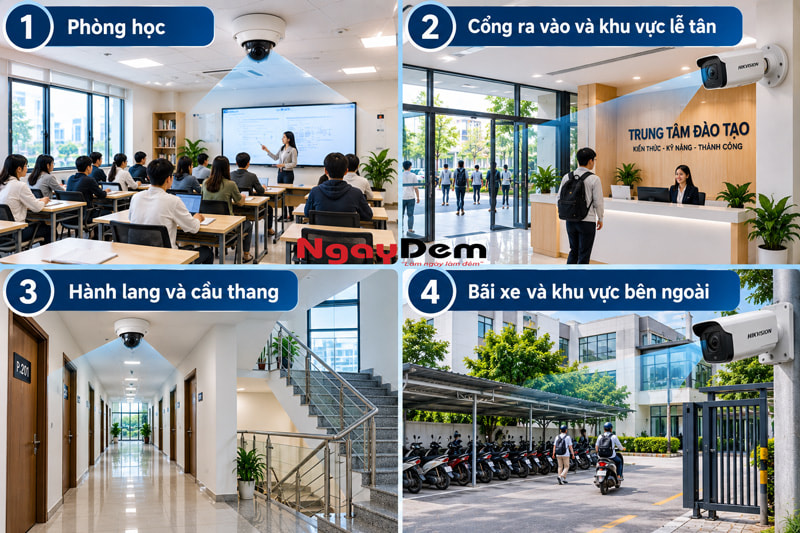 Lắp đặt camera cho trung tâm đào tạo Lắp đặt camera cho trung tâm đào tạo