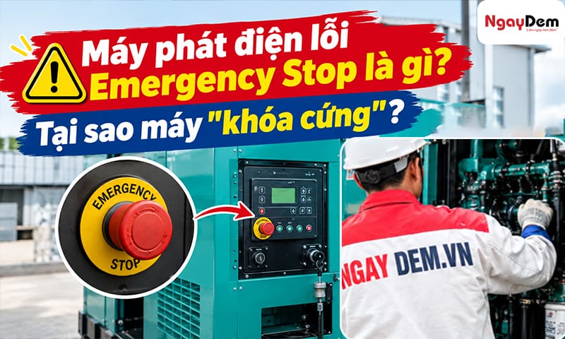 Tìm hiểu về máy phát điện lỗi Emergency Stop Sửa chữa máy phát điện lỗi Emergency Stop| 5 bước xử lý tại nhà