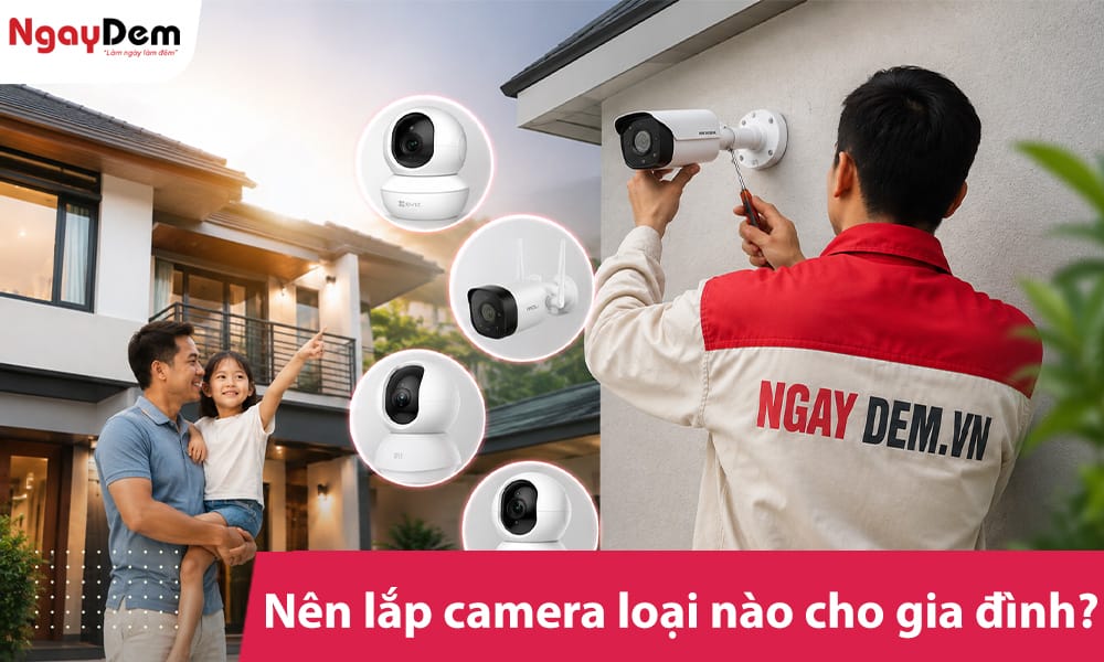 Nên lắp camera loại nào cho gia đình? Chuyên gia 17+ năm tư vấn