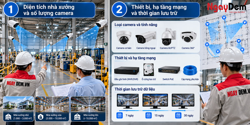 Top 4 nhà thầu thi công lắp đặt camera cho nhà xưởng