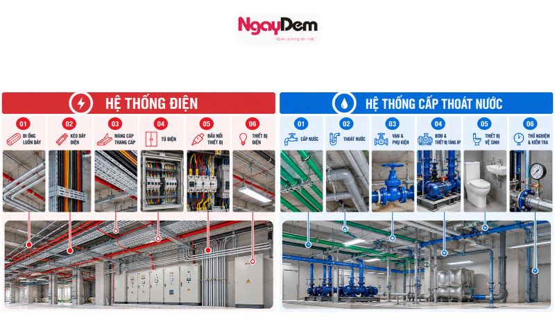 nhân công lắp đặt điện nước