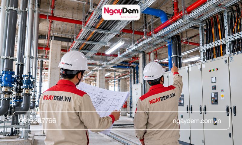 đội thi công điện nước chuyên nghiệp
