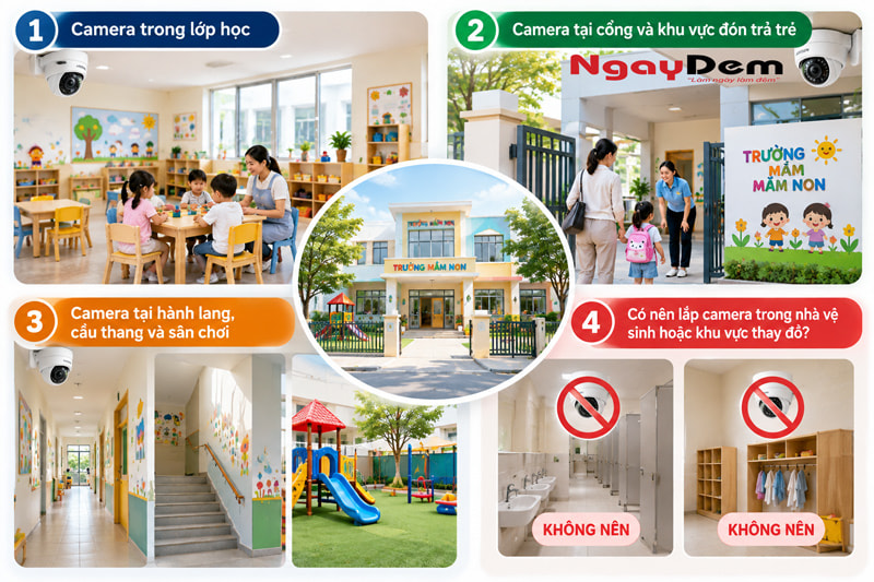 Quy định lắp camera trường mầm non Quy định lắp camera trường mầm non