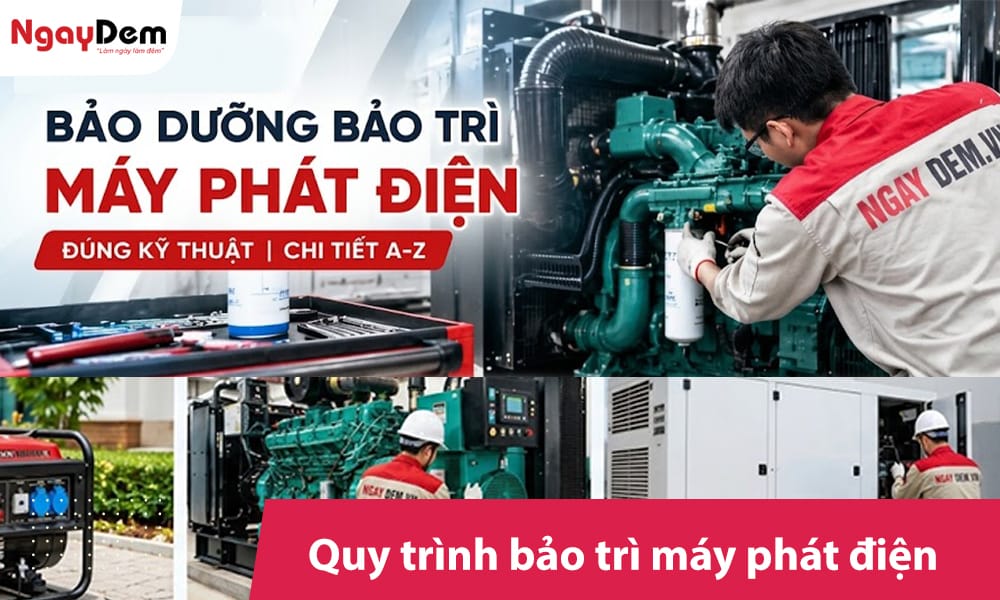 Quy trình bảo dưỡng bảo trì máy phát điện đúng kỹ thuật | Chi tiết A-Z