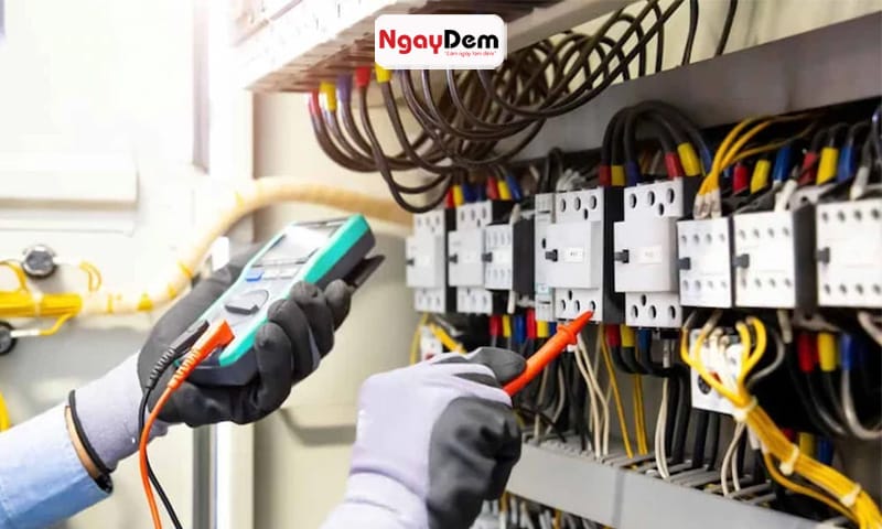 Tiến hành kiểm tra tủ và hệ thống ATS quy trình bảo dưỡng bảo trì máy phát điện