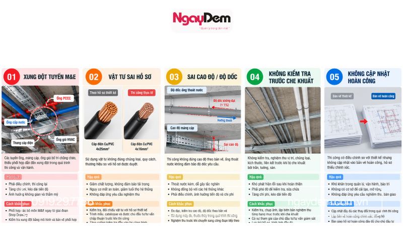 nguyên tắc thi công điện nước