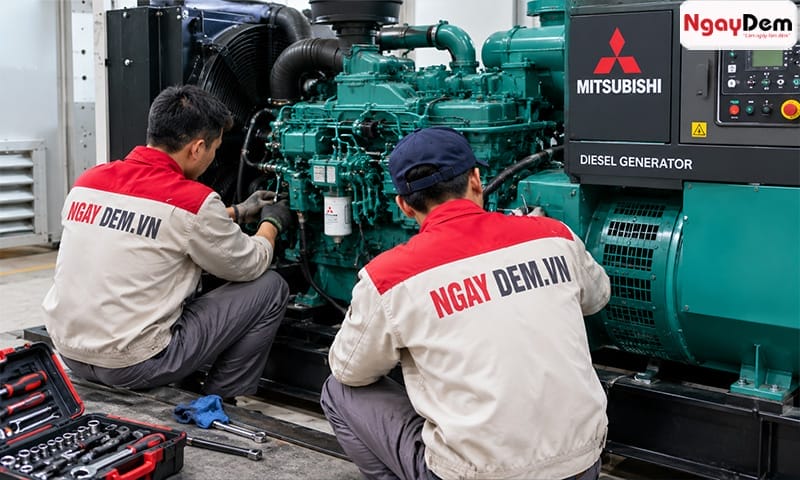Sửa chữa - bảo dưỡng máy phát điện Mitsubishi chuyên nghiệp