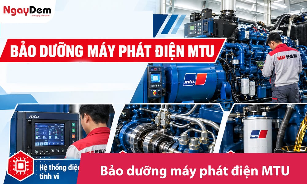 Sửa chữa – bảo dưỡng máy phát điện MTU trọn gói| Uy tín