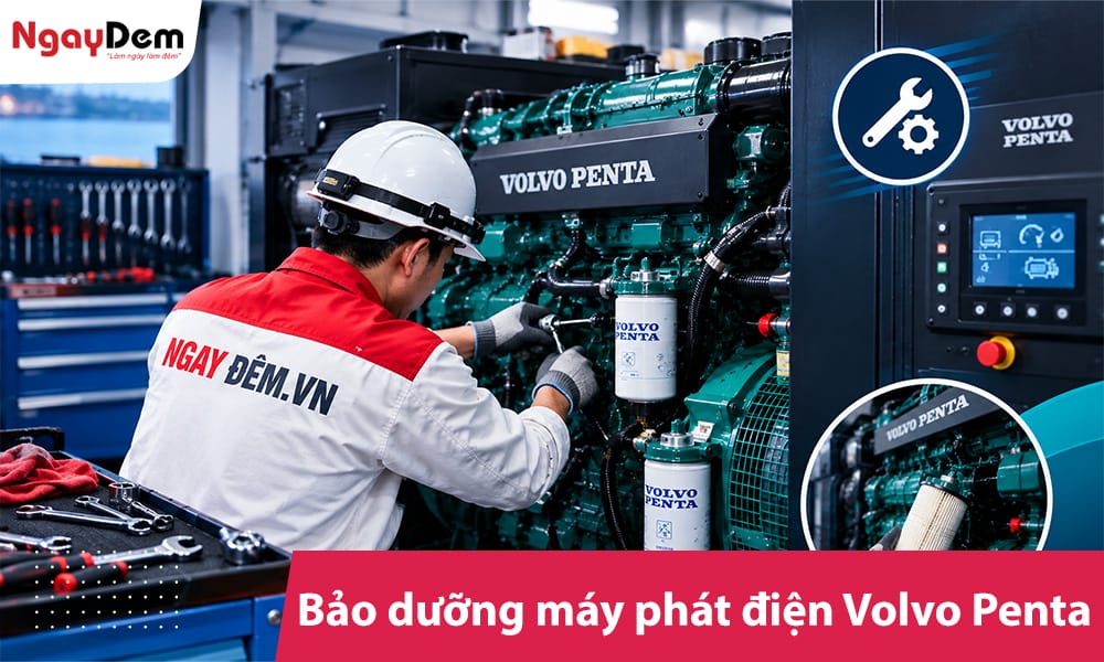 Sửa chữa bảo dưỡng máy phát điện Volvo Penta định kỳ| Giá rẻ