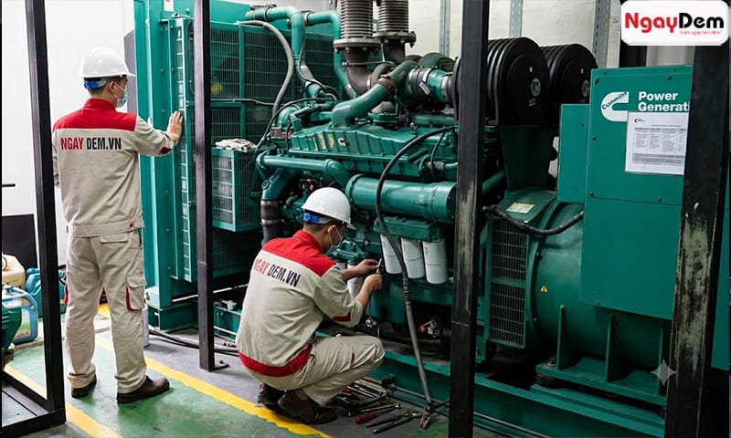 Sửa chữa - bảo trì máy phát điện Hyundai tận nơi | Kiểm tra đúng lỗi
