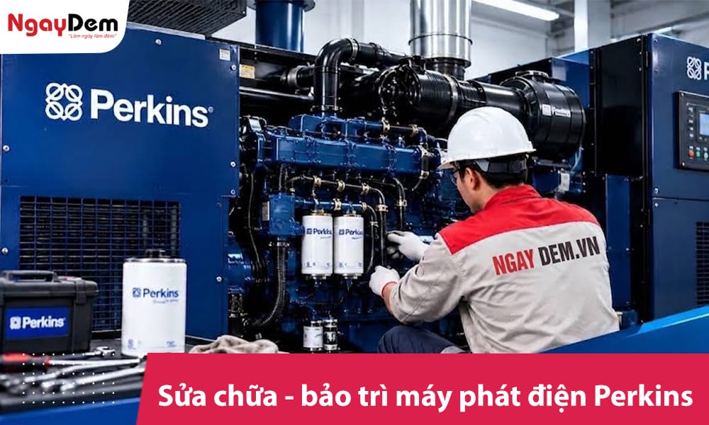 Sửa chữa – bảo trì máy phát điện Perkins vận hành ổn định