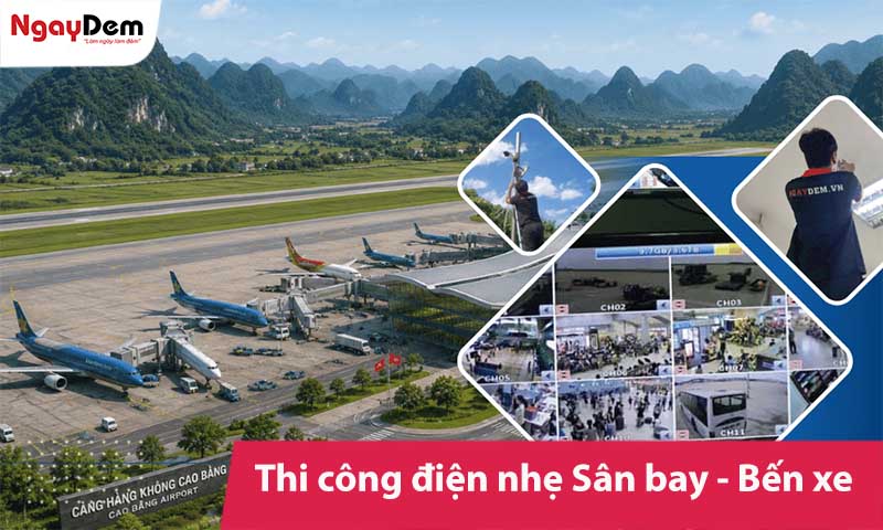 Dịch vụ thi công điện nhẹ Sân bay - Nhà ga - Bến xe