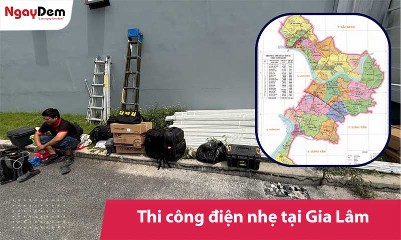 Thi công điện nhẹ tại Gia Lâm - Tư vấn, lắp đặt theo thực tế