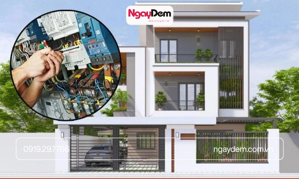 Thi công điện nước biệt thự