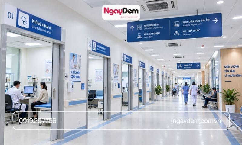 thi công điện nước cho bệnh viện