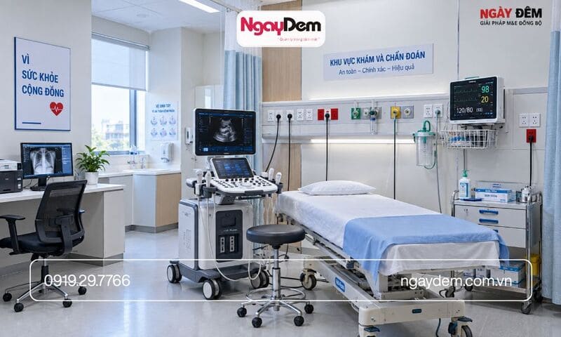thi công điện nước cho trung tâm y tế