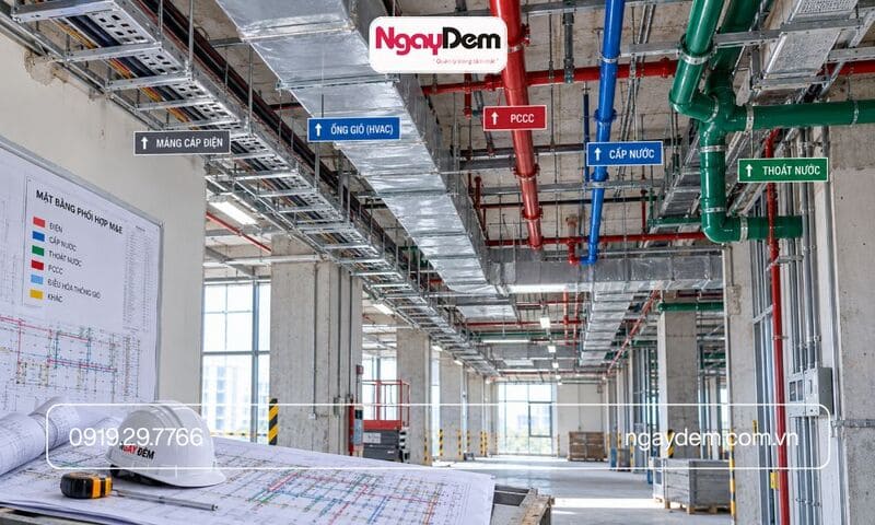 thi công điện nước cho bệnh viện