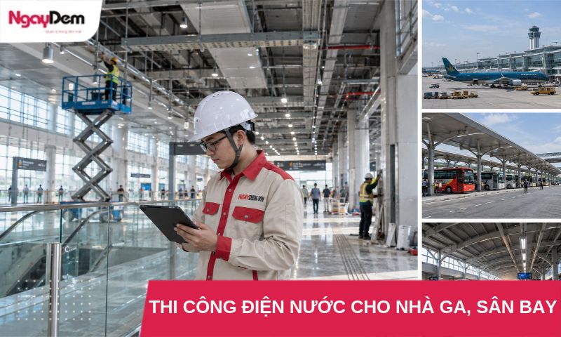 Dịch Vụ Thi Công Điện Nước Cho Nhà Ga, Sân Bay, Bến Xe