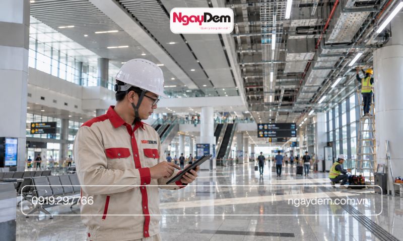 thi công điện nước cho nhà ga