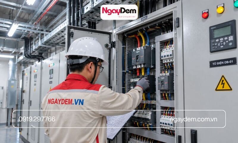 hạng mục thi công điện nước cho nhà hàng, trung tâm tổ chức sự kiện