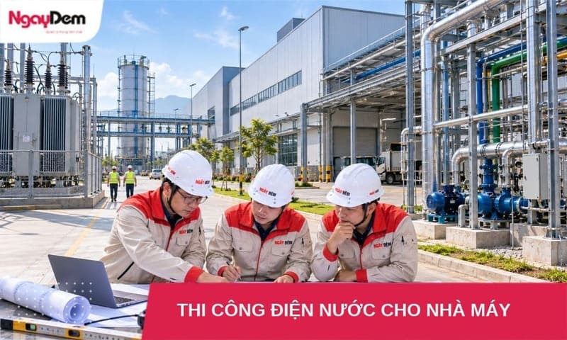 Thi Công Điện Nước Cho Nhà Máy, Khu Công Nghiệp | Tổng Thầu Ngày Đêm