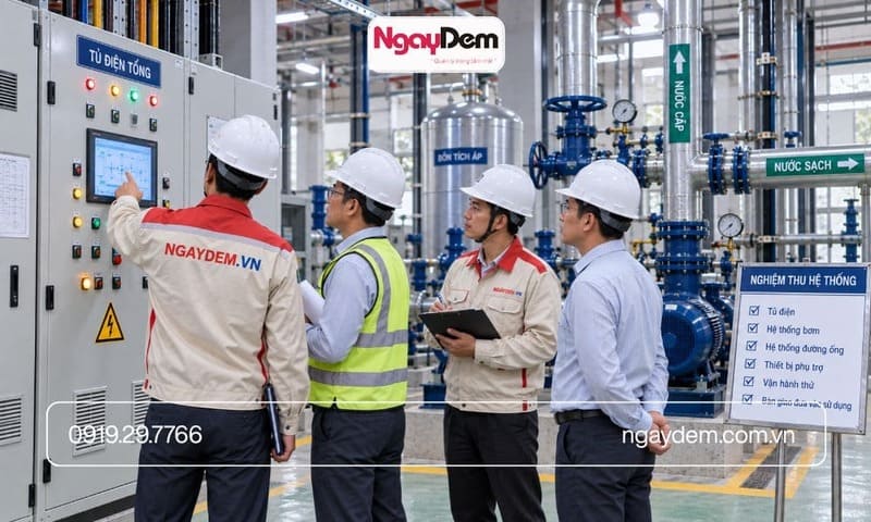 thi công điện nước khu công nghiệp