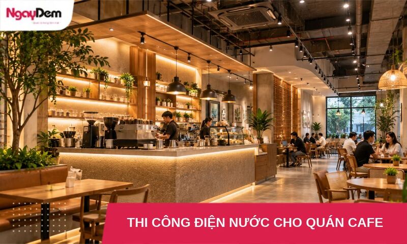 Dịch Vụ Thi Công Điện Nước Cho Quán Cafe Trọn Gói Chuyên Nghiệp