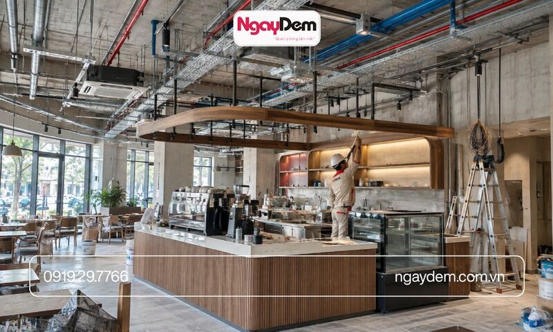 Nghiệm thu công trình thi công điện nước quán cafe