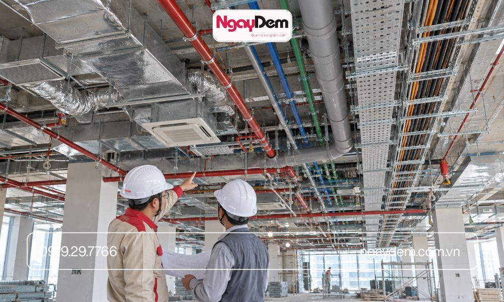 Phối hợp hệ thống M&E trong tòa nhà văn phòng