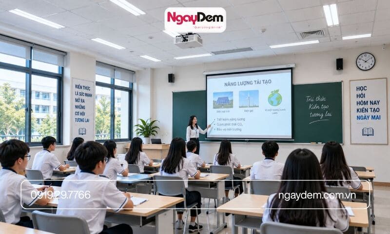 thi công điện nước cho trung tâm đào tạo