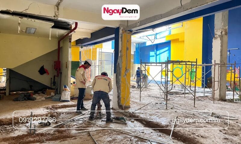 thi công điện nước cho trường học