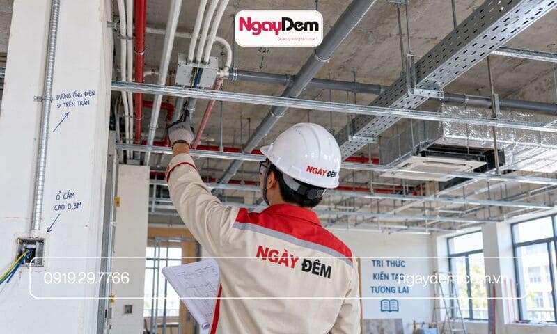 chuyên thi công điện nước