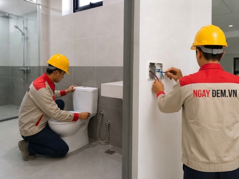 Thi công điện nước dân dụng