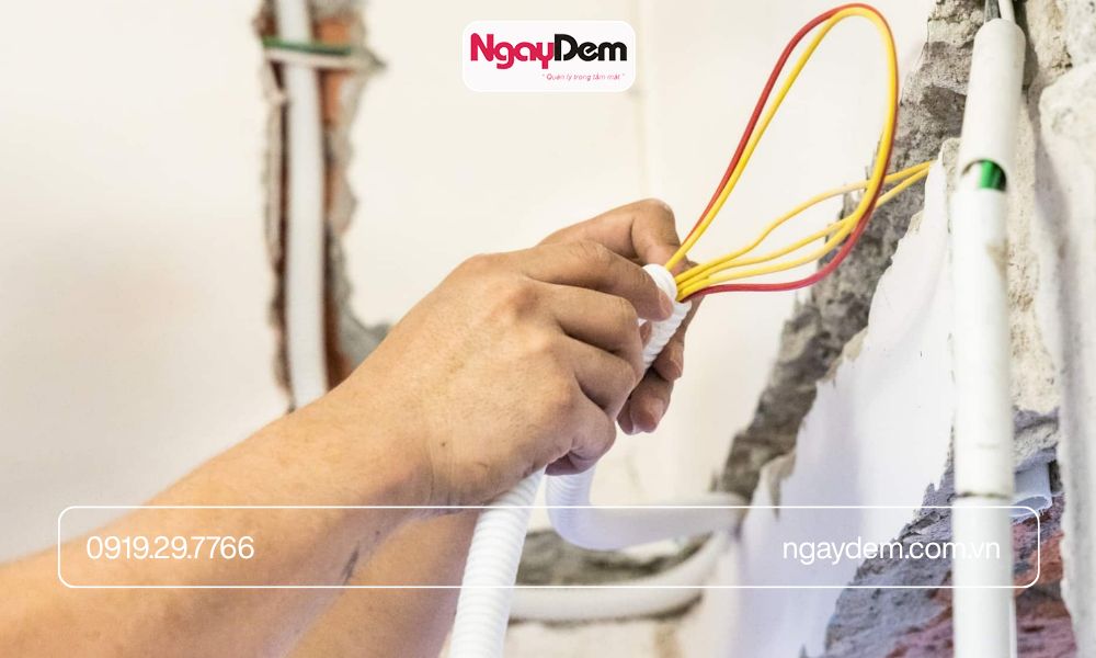 Thi công điện nước nhà dân