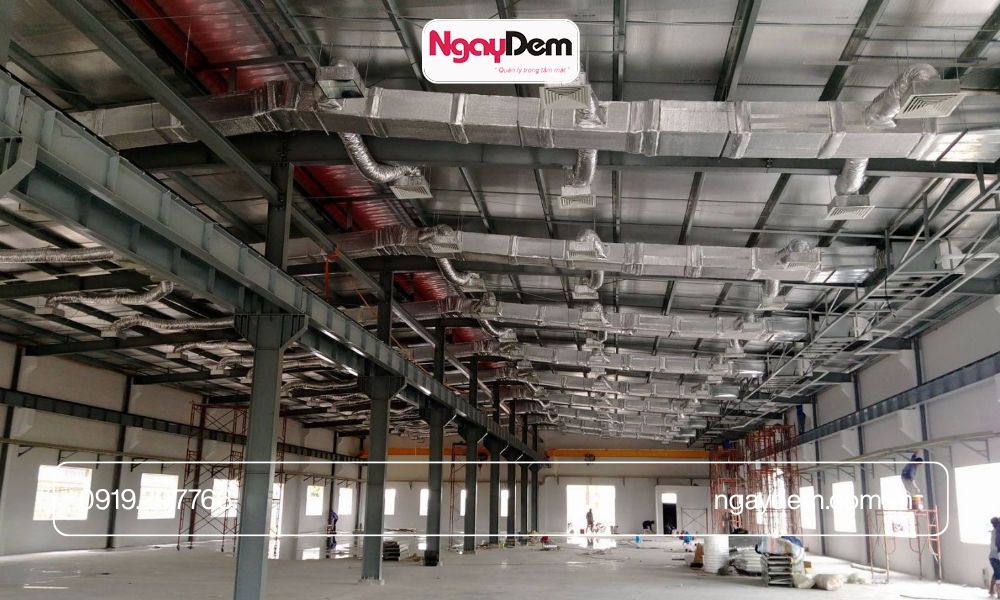 thi công hệ thống điện nước nhà xưởng