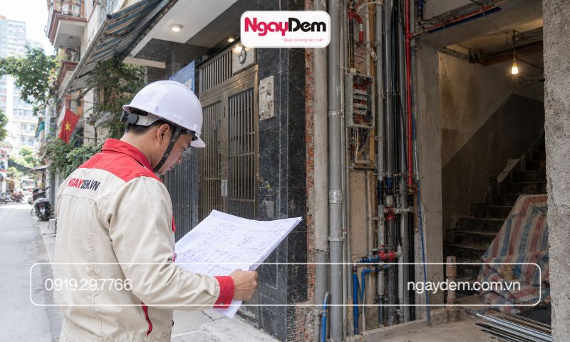 thi công điện nước tại Ba Đình