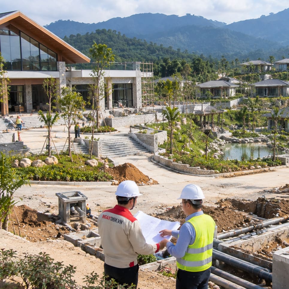 thi cong dien nuoc tai ba vi